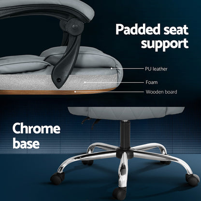 Artiss Massage Office Chair Computer Chairs High Back MOC-1051-8P-GY