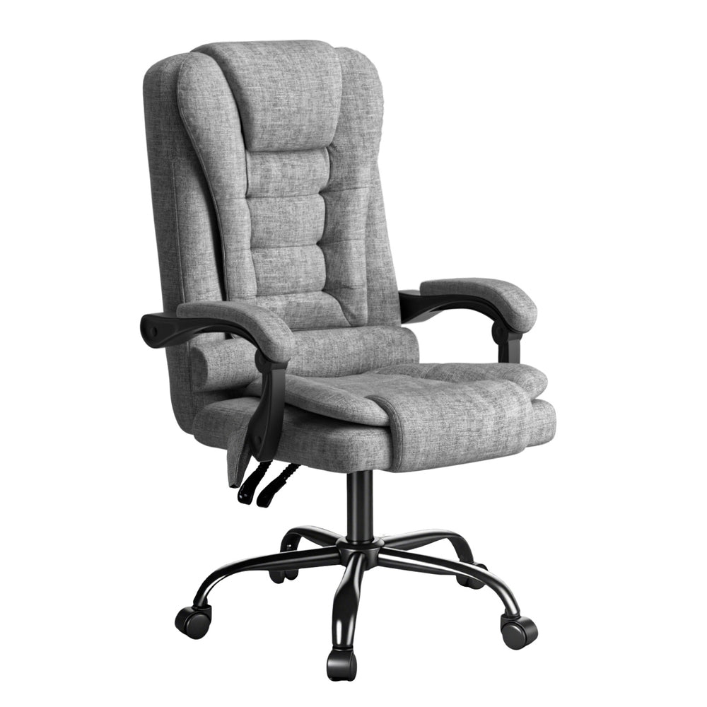 Artiss Executive Office Chair 4-Point Massage Adjustable Ergonomic Recline Back MOC-C-FZ23-4P-GR