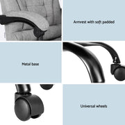 Artiss Executive Office Chair 4-Point Massage Adjustable Ergonomic Recline Back MOC-C-FZ23-4P-GR