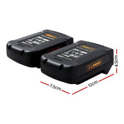 Giantz Lawn Mower 80V Battery Only Cordless 40V x2 Fits LI37 MOWER-LI37-N2-40VX2