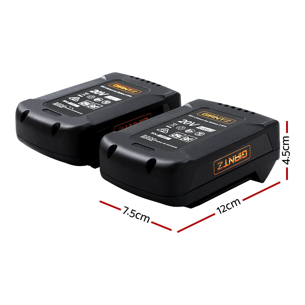 Giantz Lawn Mower 80V Battery Only Cordless 40V x2 Fits LI37 MOWER-LI37-N2-40VX2