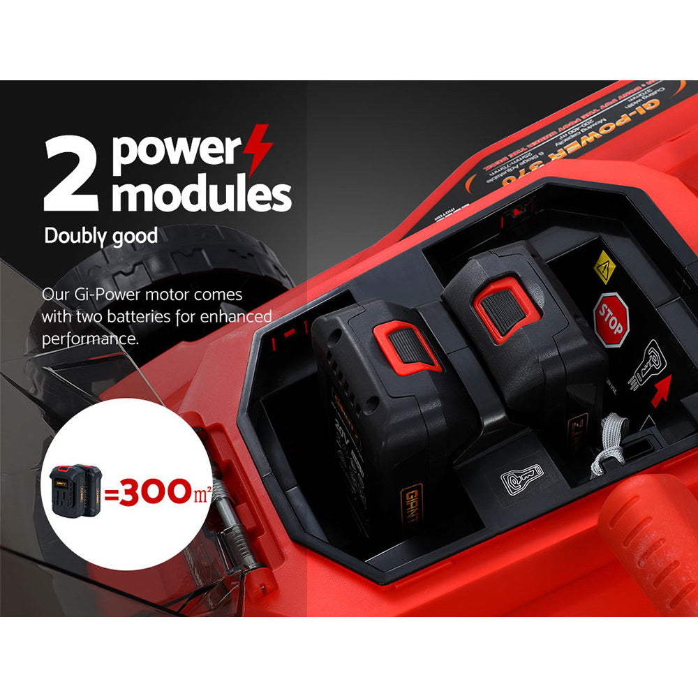 Giantz Lawn Mower 80V Battery Only Cordless 40V x2 Fits LI37 MOWER-LI37-N2-40VX2