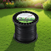 Giantz 100M Whipper Snipper Trimmer Line 2.4mm Star Nylon String Cord Black MOWER-LINE-100M-2P4MM