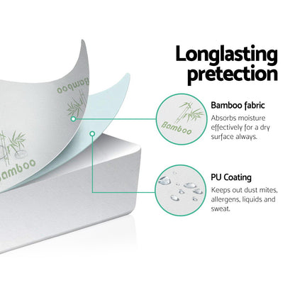 Giselle Bedding Mattress Protector Bamboo King MP-BF-K