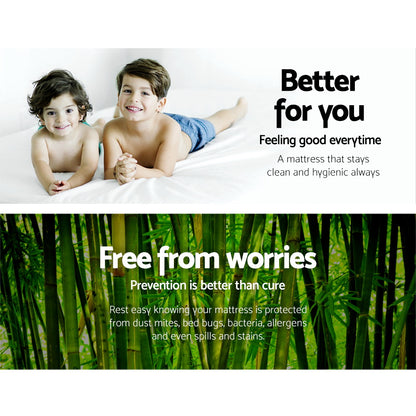Giselle Bedding Mattress Protector Bamboo Queen MP-BF-Q