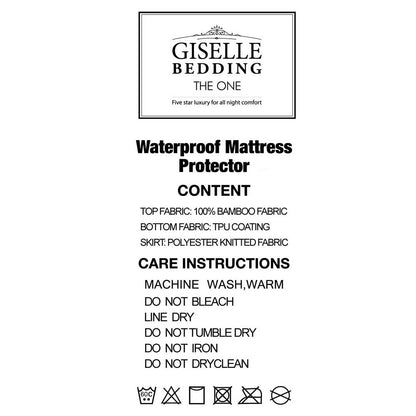 Giselle Bedding Mattress Protector Bamboo Queen MP-BF-Q