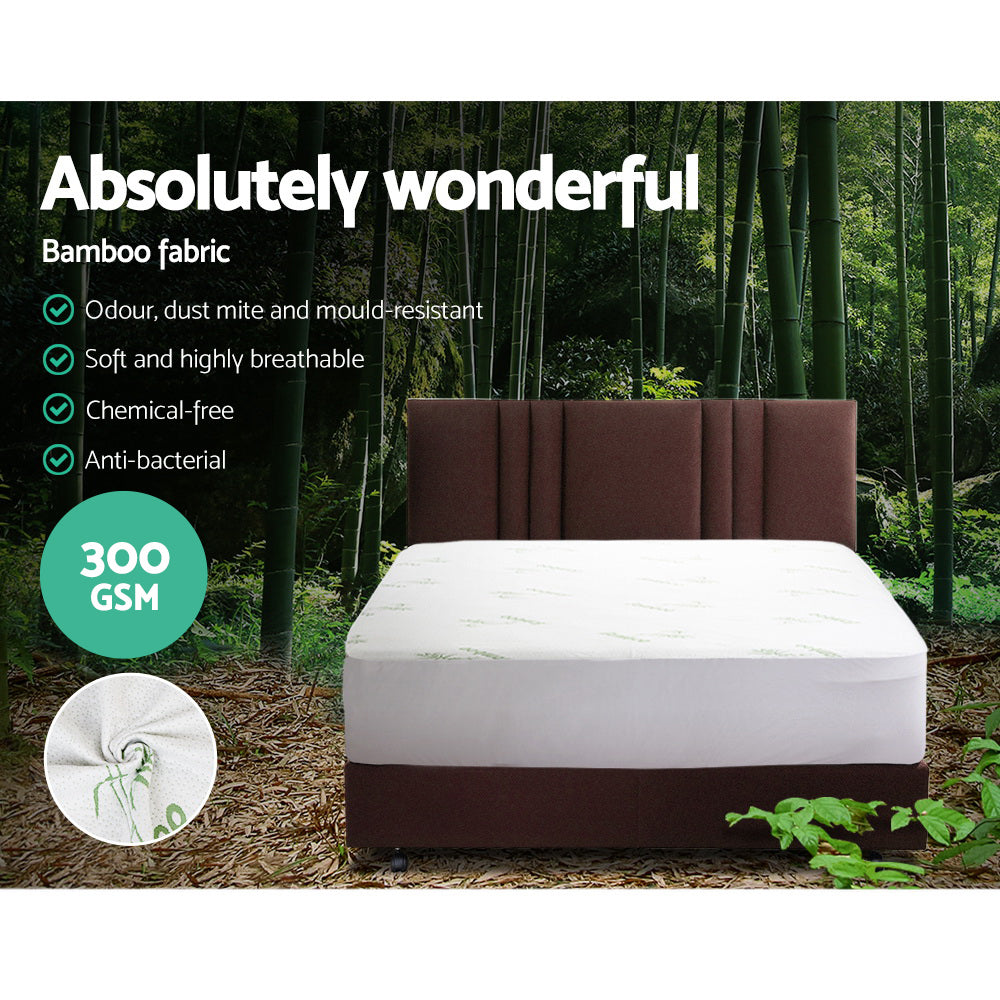Giselle Bedding Mattress Protector Bamboo Single MP-BF-S