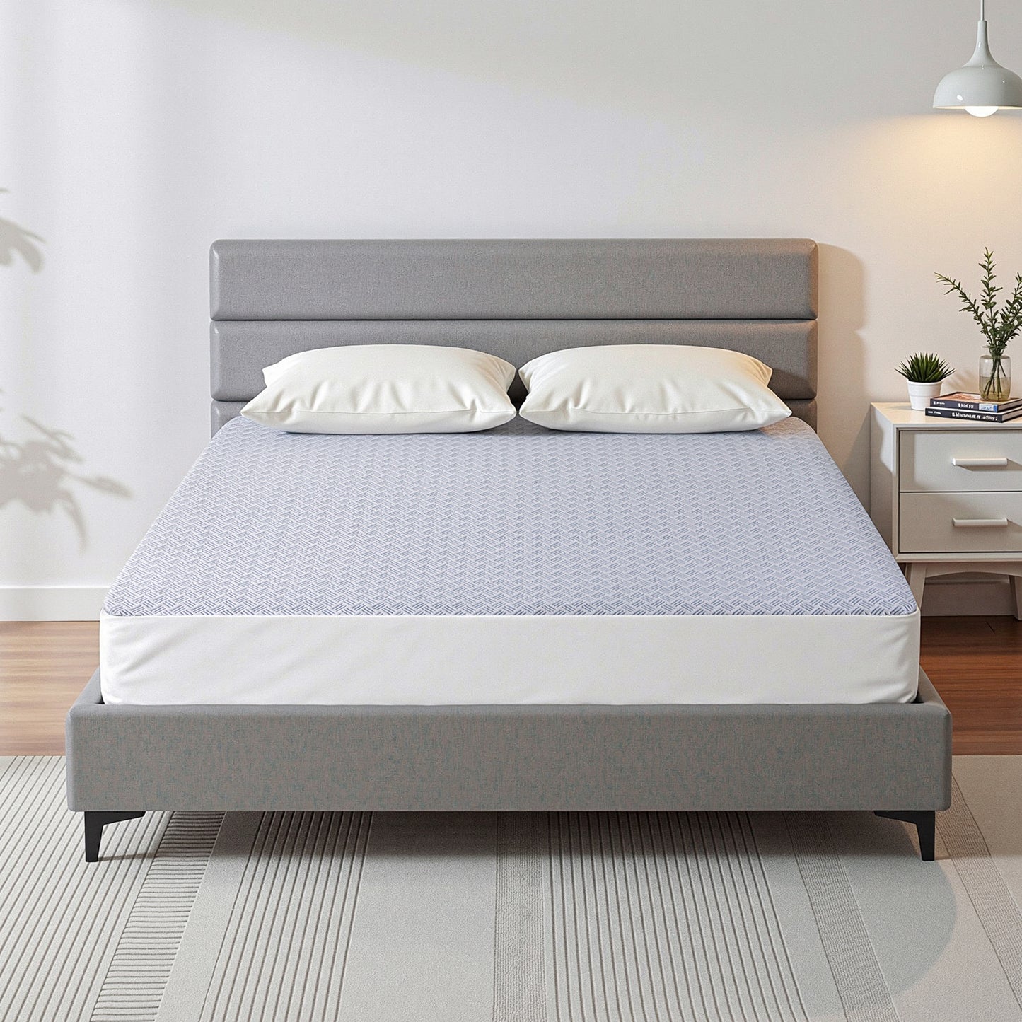 Giselle Cooling Mattress Protector Waterproof Deep Pocket Fitted Cover Double MP-COOL-D