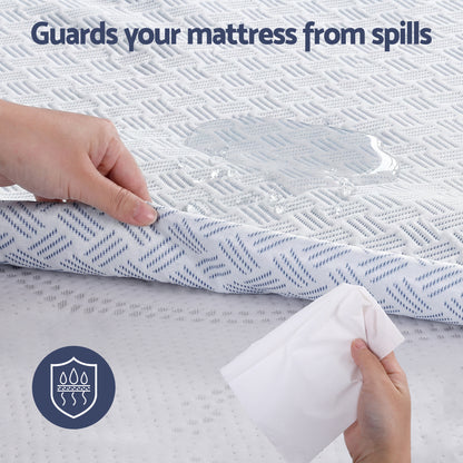 Giselle Cooling Mattress Protector Waterproof Deep Pocket Fitted Cover King MP-COOL-K