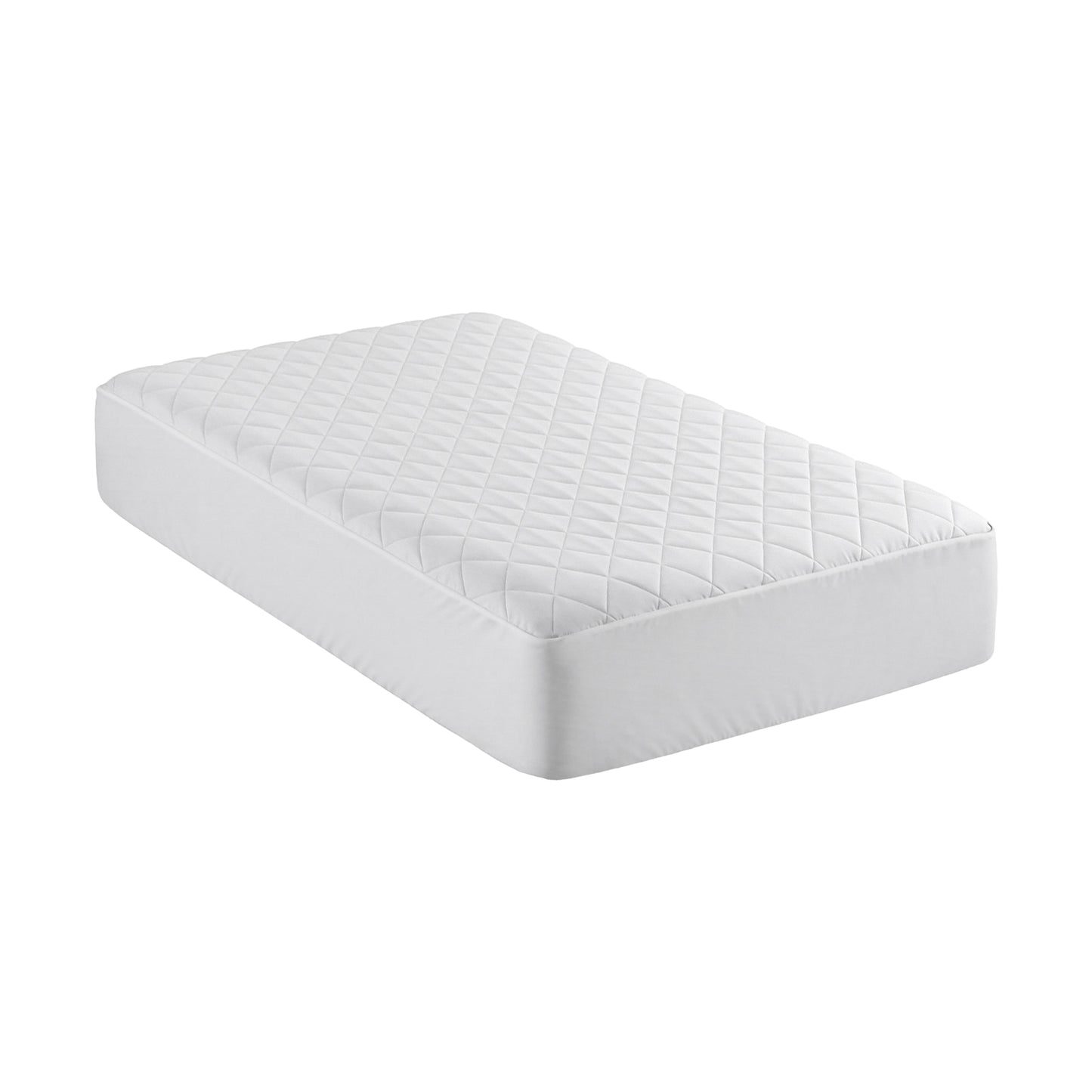 Giselle Waterproof Mattress Protector 100% Cotton Quilted Fitted Cover King Single MP-COT-WHITE-KS