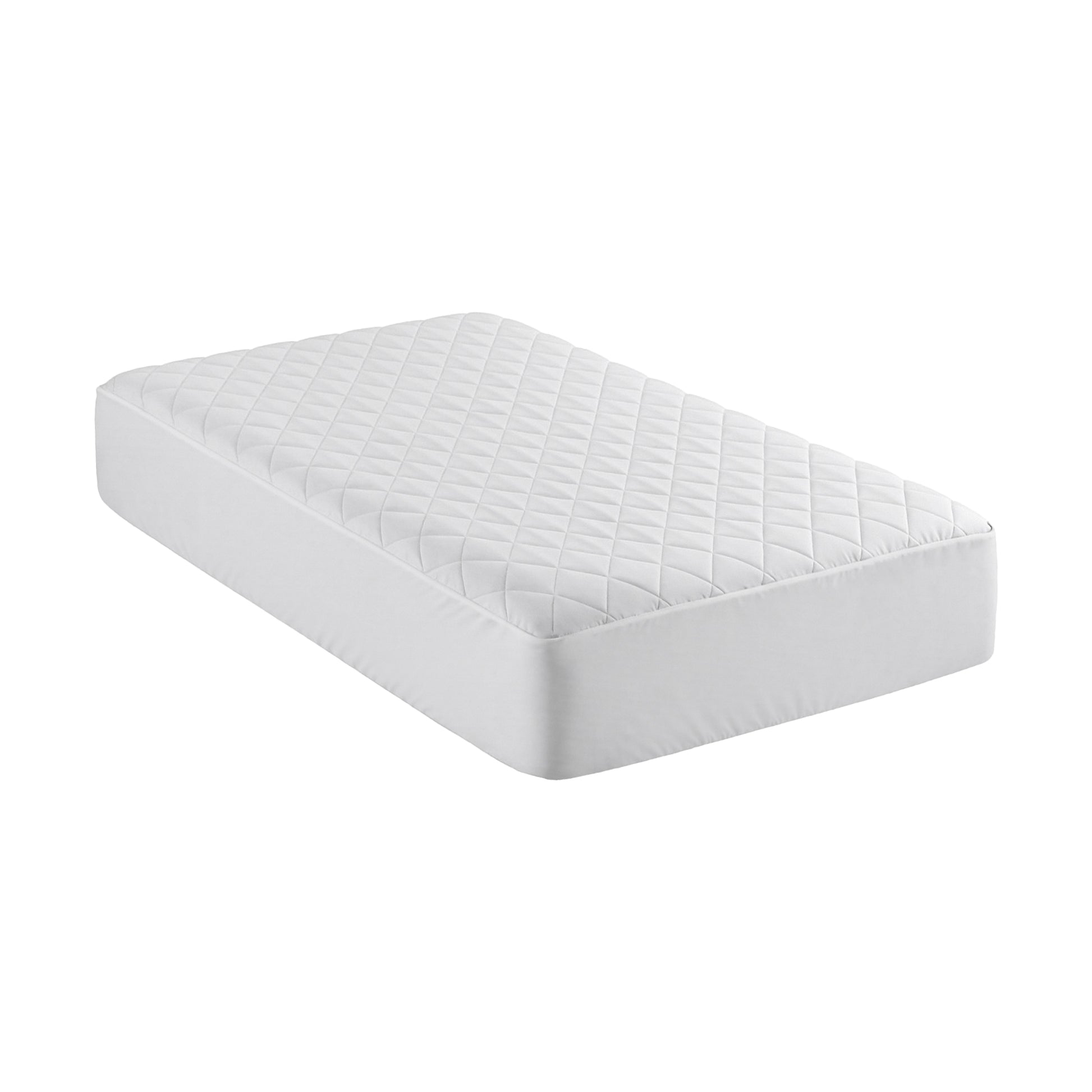 Giselle Waterproof Mattress Protector 100% Cotton Quilted Fitted Cover Single MP-COT-WHITE-S
