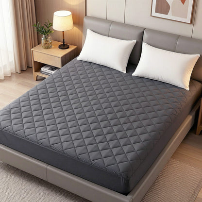 Giselle Water-Resistant Mattress Protector Microfiber 360 degrees Fit King MP-MF-GRAY-K