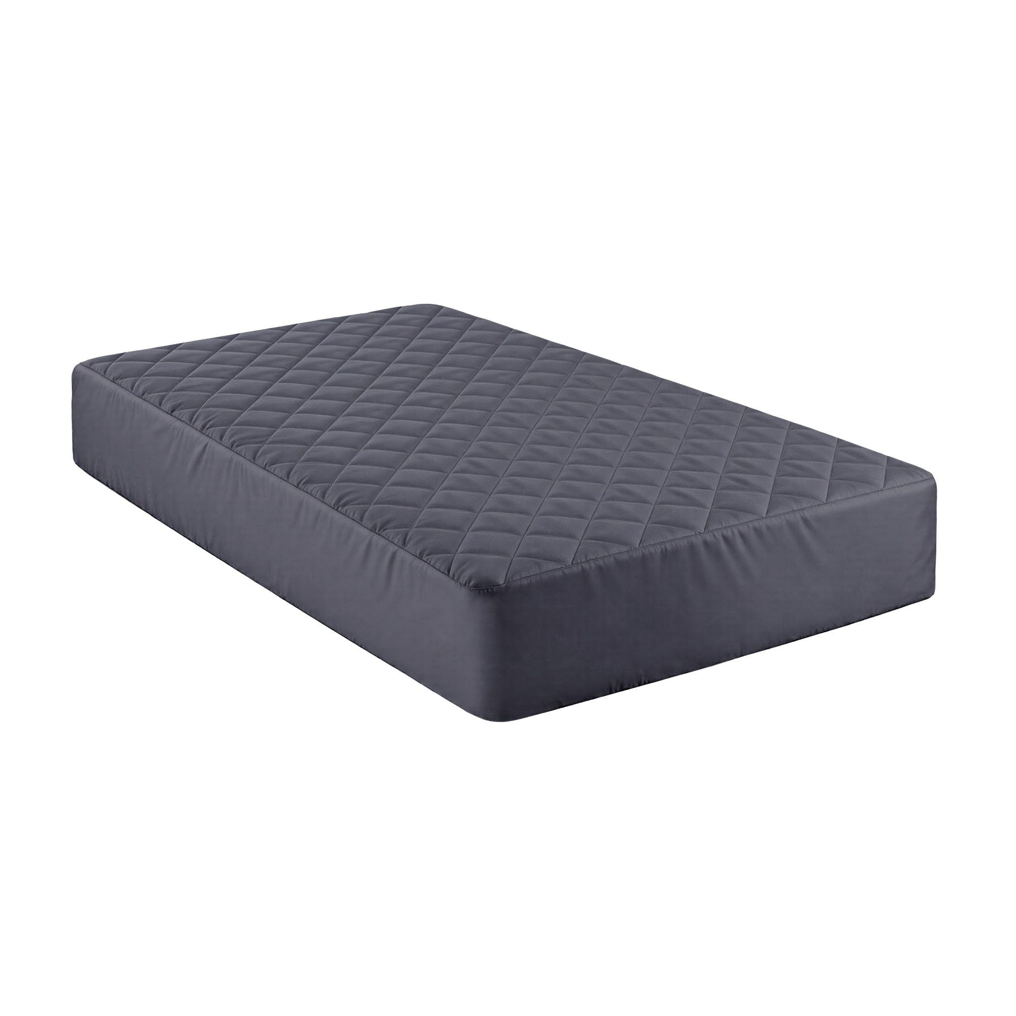 Giselle Water-Resistant Mattress Protector Microfiber 35cm 360 degrees Fit Single MP-MF-GRAY-S
