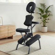 Zenses Portable Massage Chair Lightweight Folding Tattoo Lash Beauty Bed MT-CHR-40-BK
