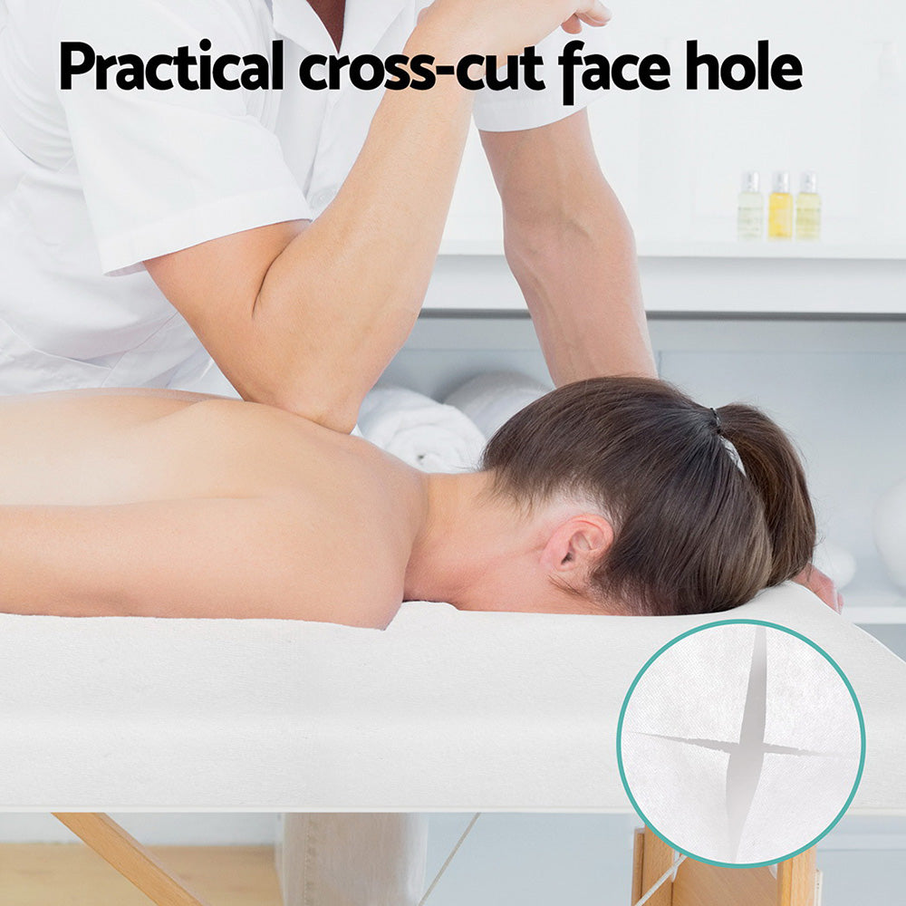 Zenses 80cm X 180cm Massage Table Cover 2 Rolls 100 Pieces MT-COVER-80X180-100-WH