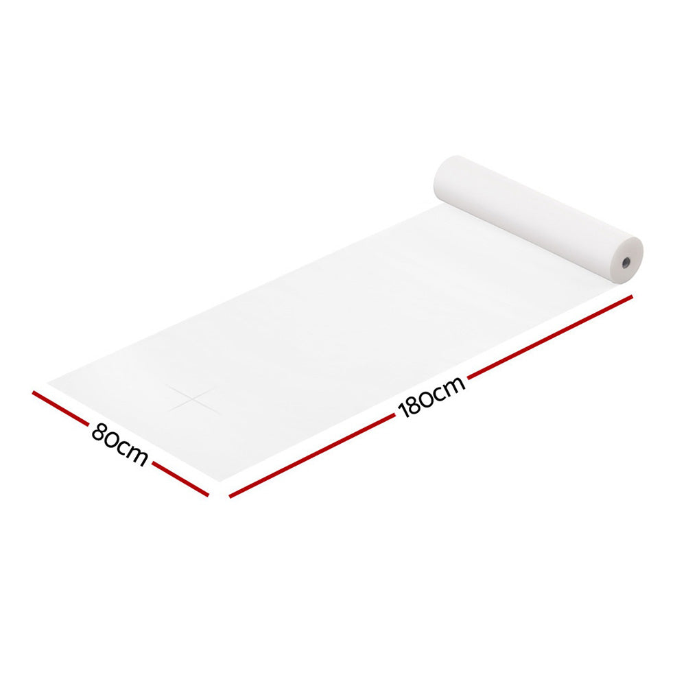 Zenses 80cm X 180cm Massage Table Cover 50 Pieces MT-COVER-80X180-50-WH