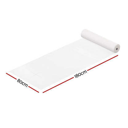 Zenses 80cm X 180cm Massage Table Cover 50 Pieces MT-COVER-80X180-50-WH