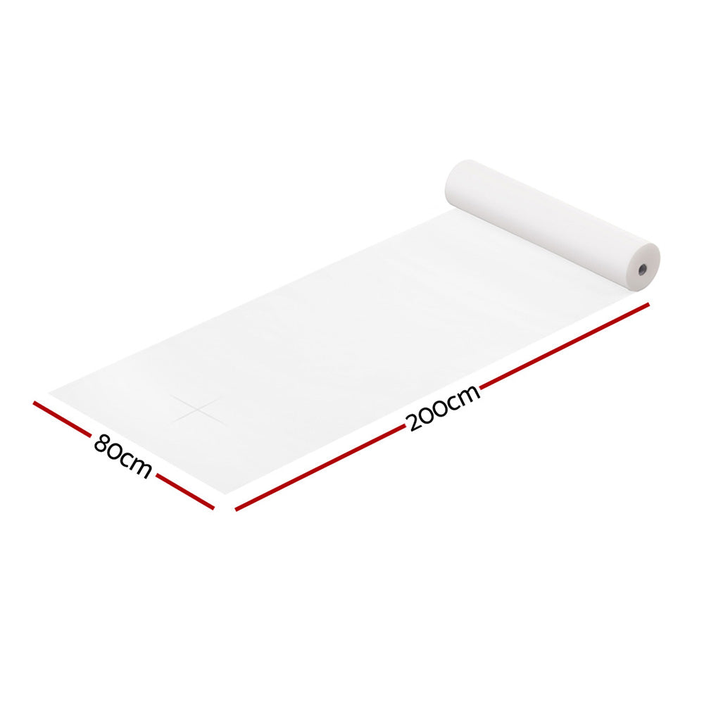 Zenses 80cm X 200cm Massage Table Cover 50 Pieces MT-COVER-80X200-50-WH