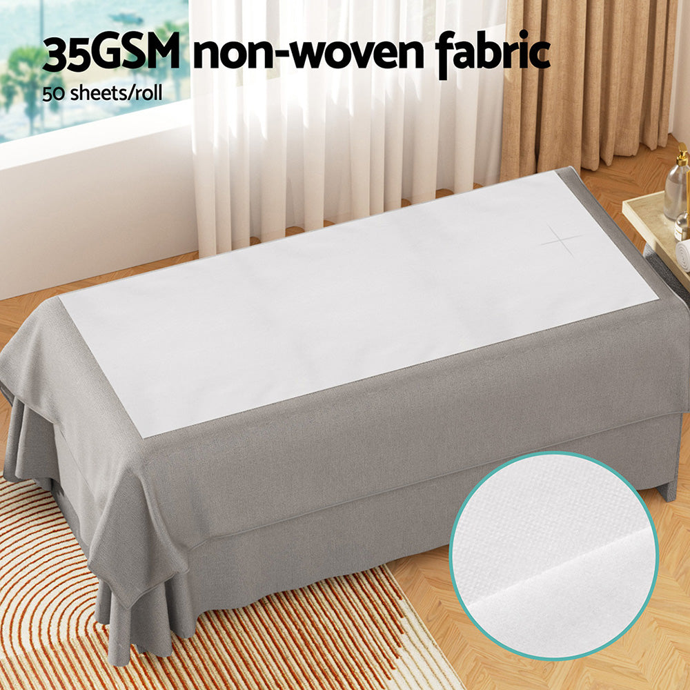 Zenses 80cm X 200cm Massage Table Cover 50 Pieces MT-COVER-80X200-50-WH