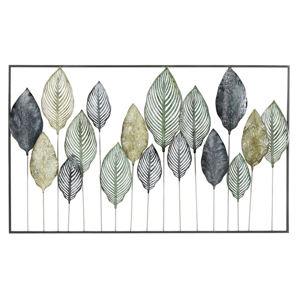 Artiss Metal Wall Art Hanging Sculpture Home Decor Leaf Tree of Life Framed MWA-FR-LEAF-01-BU