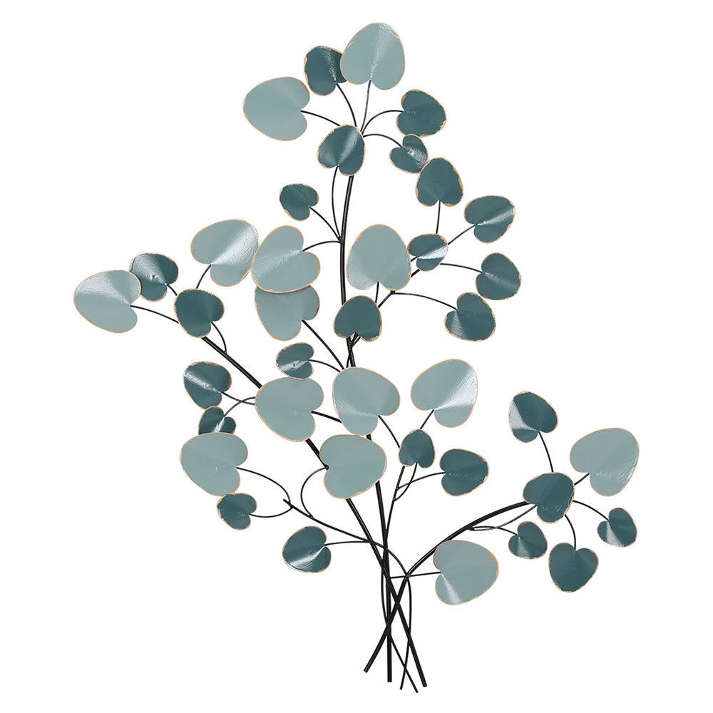 Artiss Metal Wall Art Hanging Sculpture Home Decor Leaf Tree of Life Blue MWA-NF-LEAF-01-BU
