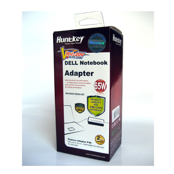 Huntkey DELL Notebook Adapter 65W (HKA06519034-8C) V28-NBAHUN65WDELLGL