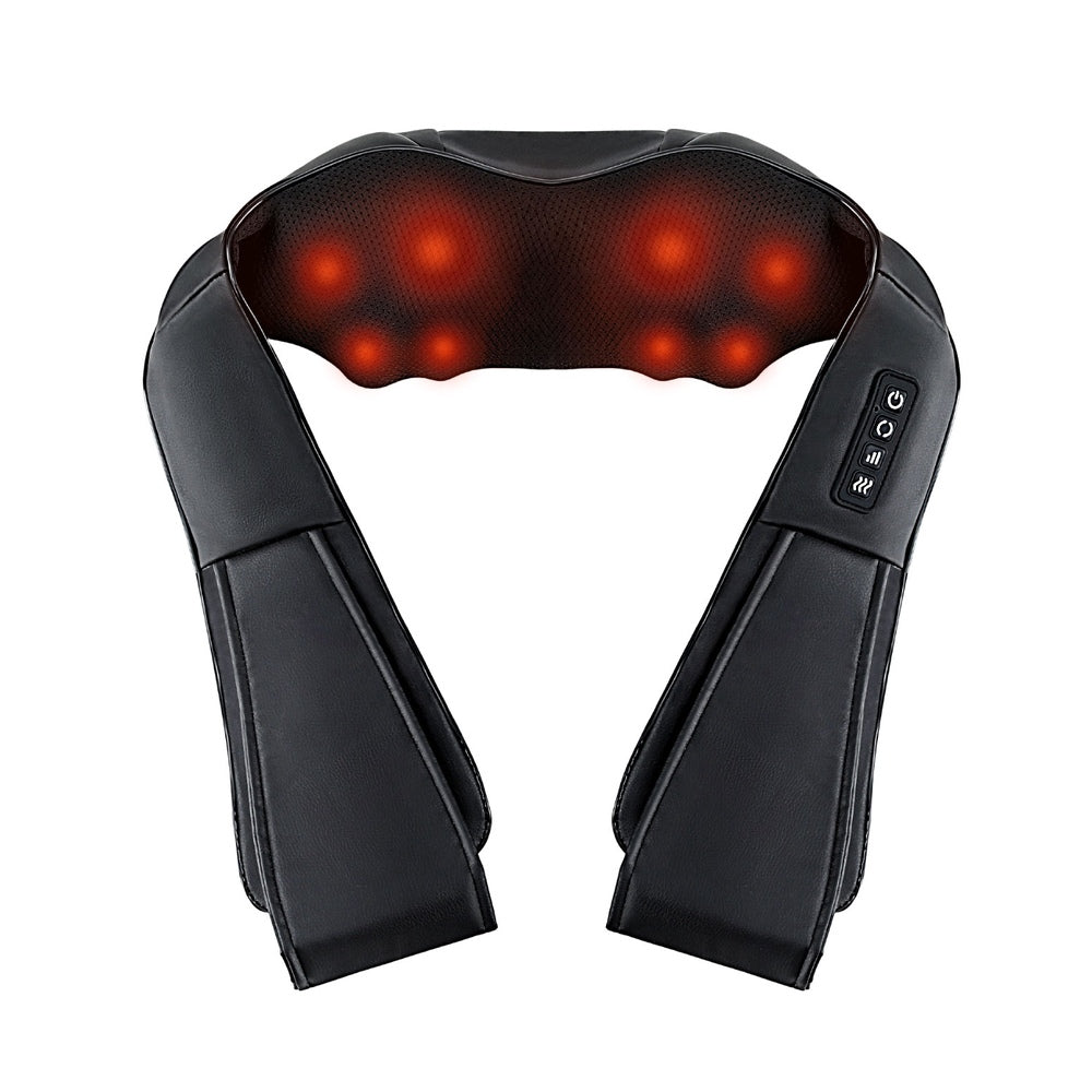 Livemor 8 Massage Nodes Neck Massager Heated NECK-MASSAGE-8H-BK
