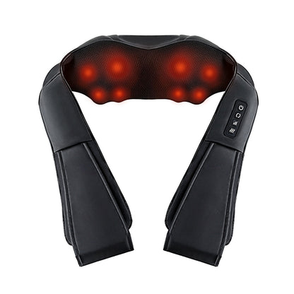 Livemor 8 Massage Nodes Neck Massager Heated NECK-MASSAGE-8H-BK