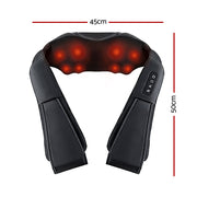 Livemor 8 Massage Nodes Neck Massager Heated NECK-MASSAGE-8H-BK