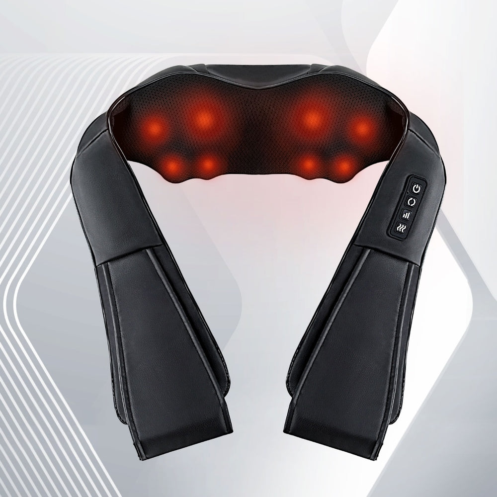 Livemor 8 Massage Nodes Neck Massager Heated NECK-MASSAGE-8H-BK
