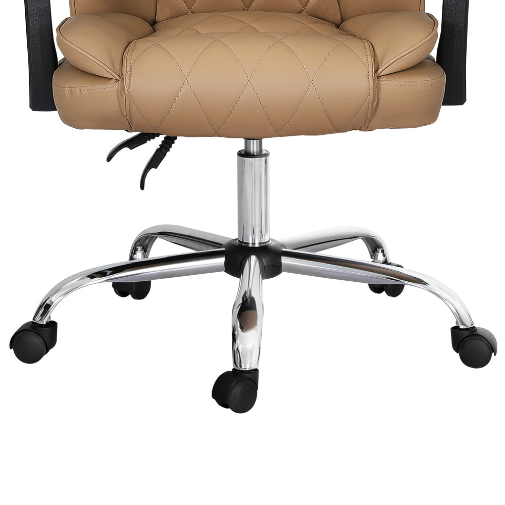 Artiss Executive Office Chair Leather Recliner Espresso OCHAIR-G-1051-BR
