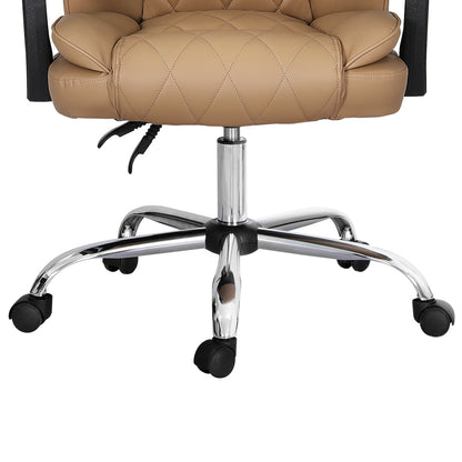 Artiss Executive Office Chair Leather Recliner Espresso OCHAIR-G-1051-BR