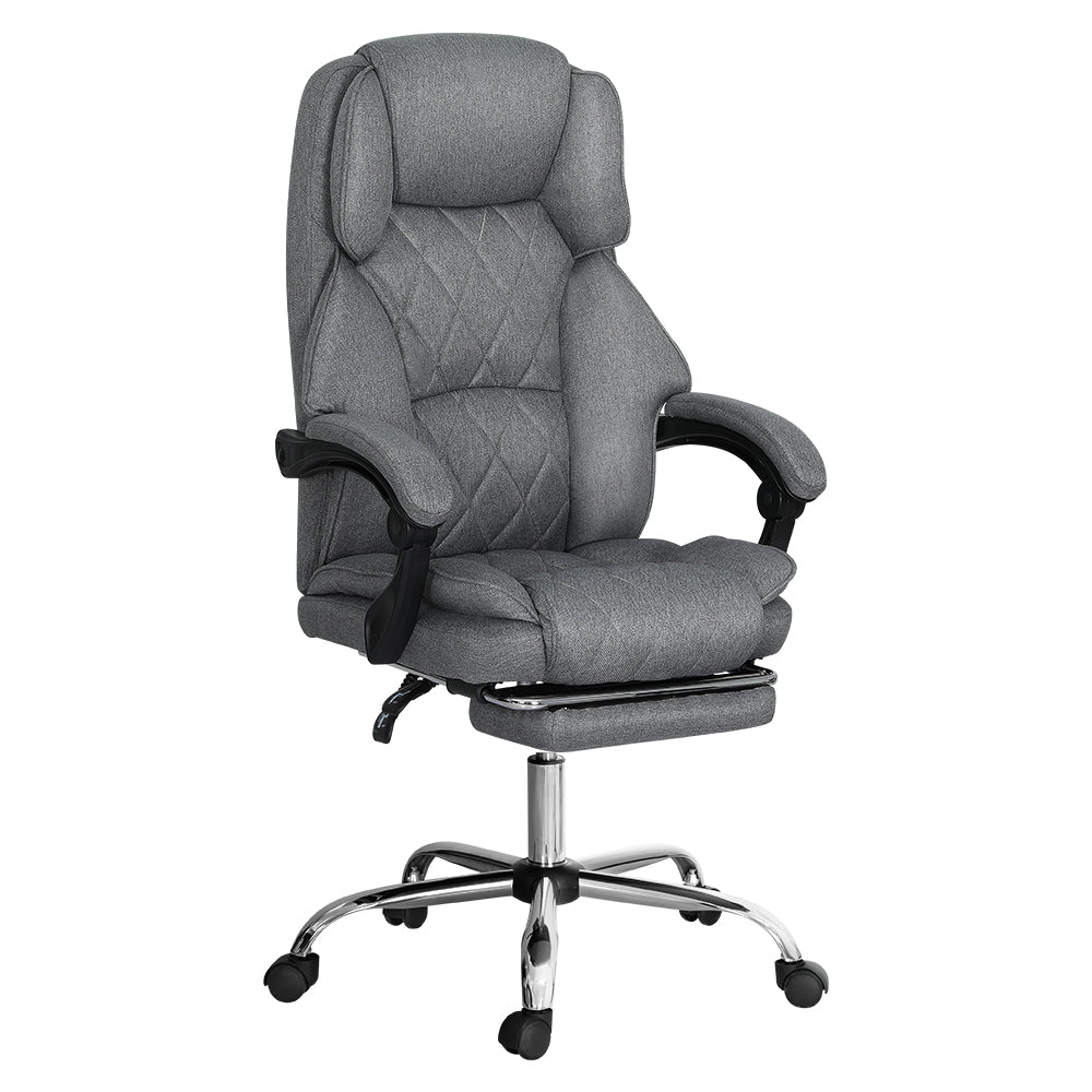Artiss Executive Office Chair Footrest Grey OCHAIR-G-1051-FT-GY
