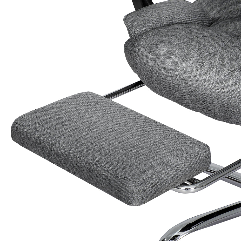 Artiss Executive Office Chair Footrest Grey OCHAIR-G-1051-FT-GY