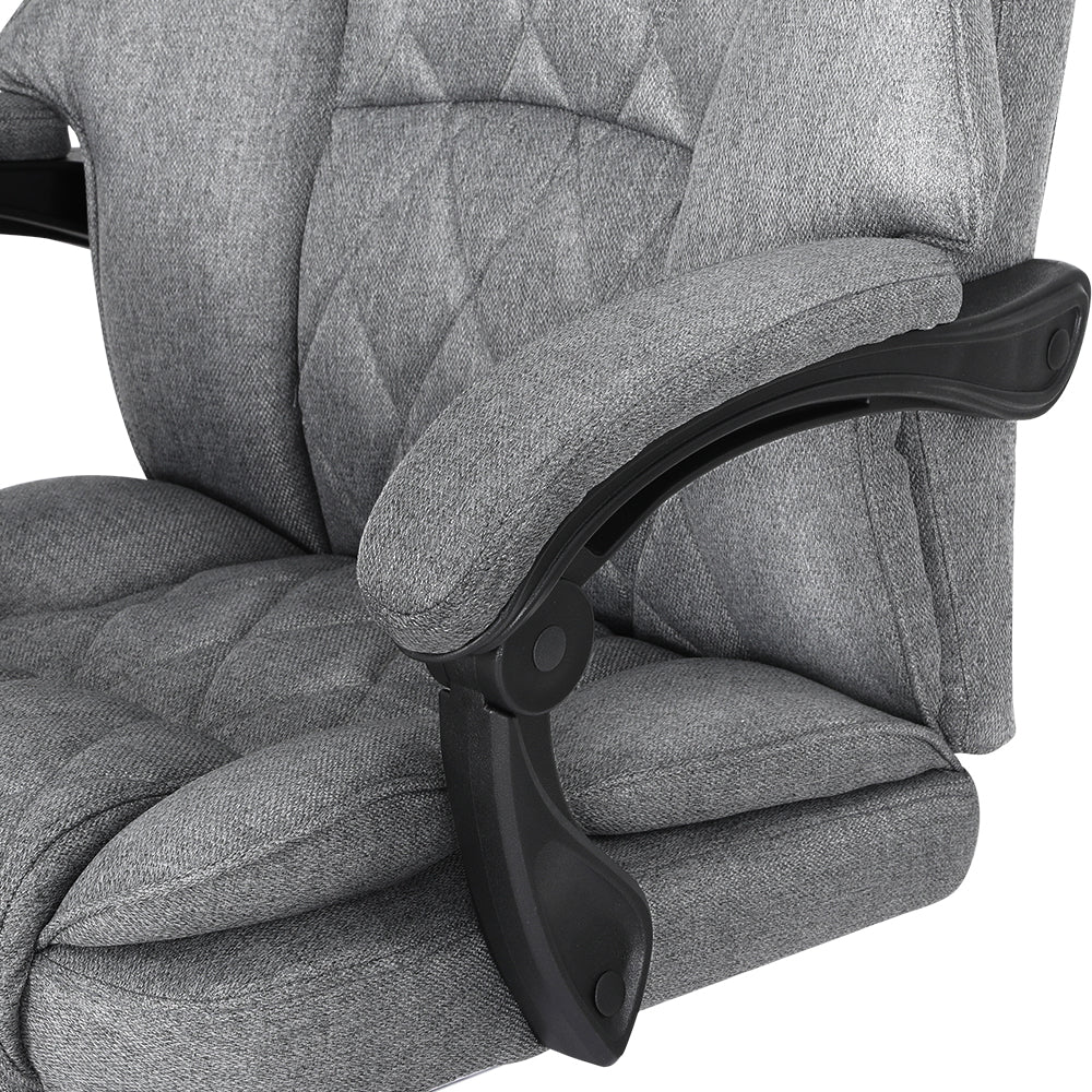 Artiss Executive Office Chair Footrest Grey OCHAIR-G-1051-FT-GY