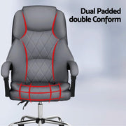 Artiss Executive Office Chair Recliner Grey OCHAIR-G-1051-GY