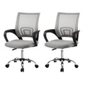Artiss 2x Mesh Office Chair Mid Back Grey OCHAIR-G-2004-GYX2