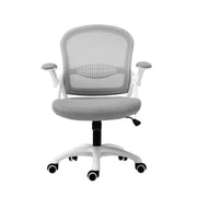 Artiss Mesh Office Chair Mid Back Grey OCHAIR-G-2013-WH-GY