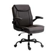 Artiss Executive Office Chair Mid Back Brwon OCHAIR-G-7023-BR