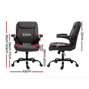 Artiss Executive Office Chair Mid Back Brwon OCHAIR-G-7023-BR