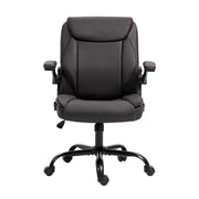 Artiss Executive Office Chair Mid Back Brwon OCHAIR-G-7023-BR