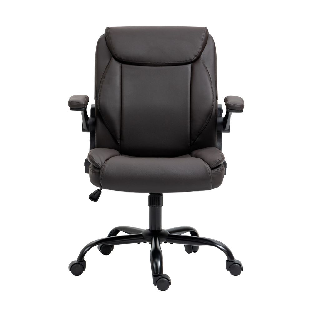 Artiss Executive Office Chair Mid Back Brwon OCHAIR-G-7023-BR