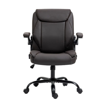 Artiss Executive Office Chair Mid Back Brwon OCHAIR-G-7023-BR