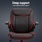 Artiss Executive Office Chair Mid Back Brwon OCHAIR-G-7023-BR