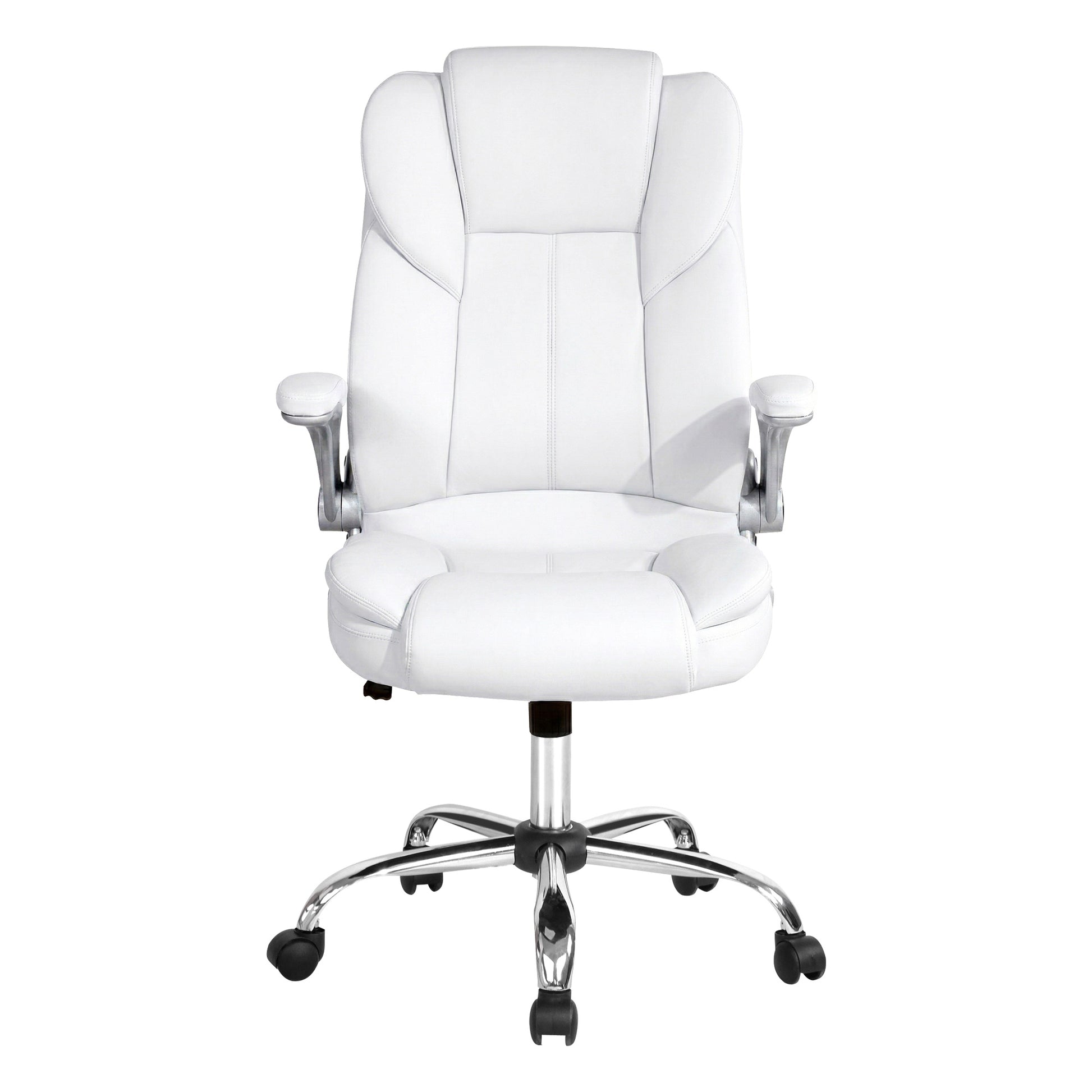 Artiss Executive Office Chair Leather Tilt White OCHAIR-G-9314-WH