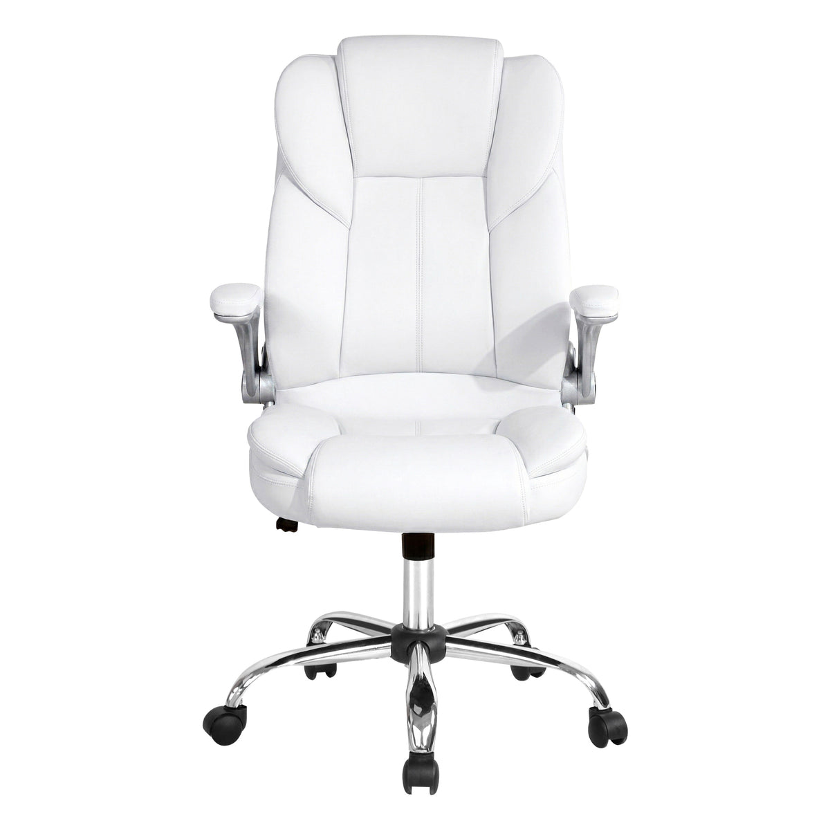 Artiss Executive Office Chair Leather Tilt White OCHAIR-G-9314-WH