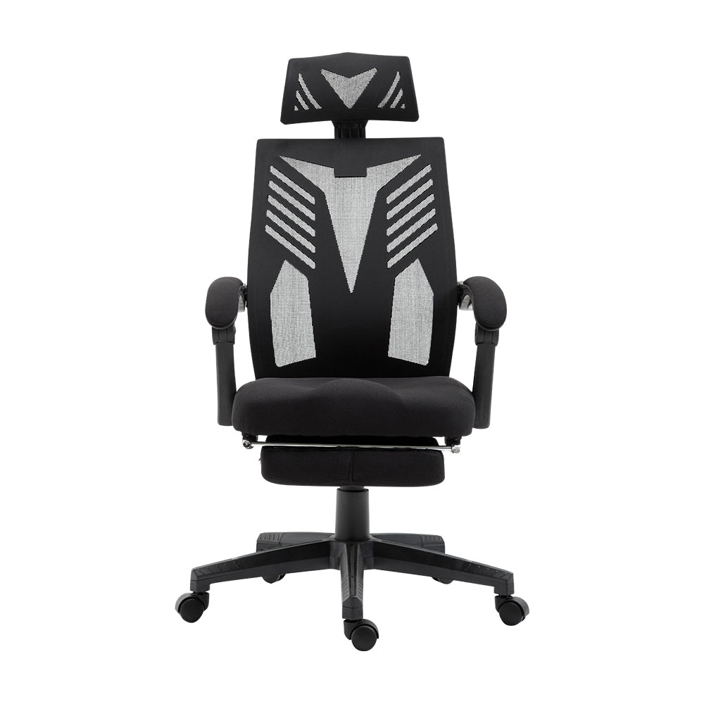 Artiss Mesh Office Chair Recliner Black OCHAIR-H-878-ABK