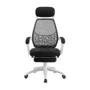 Artiss Mesh Office Chair Recliner Black White OCHAIR-H-996-WH-BK