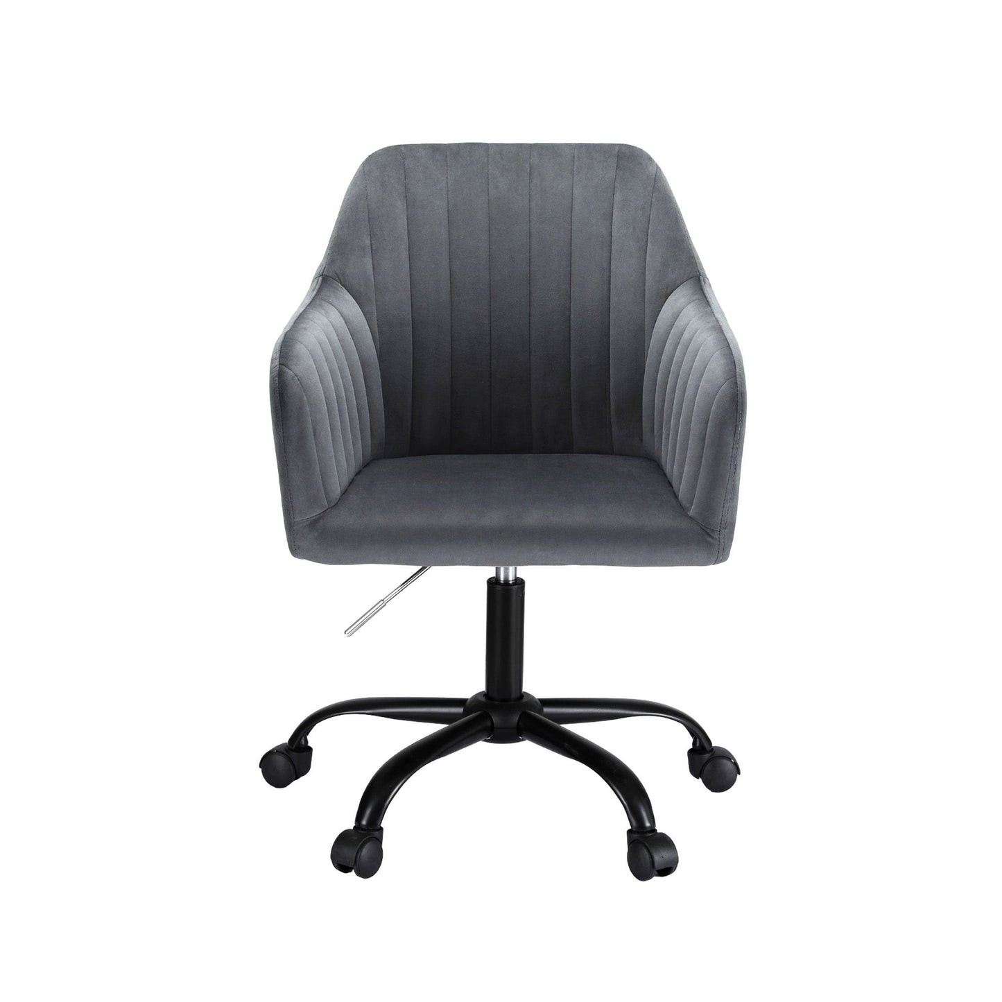Artiss Office Chair Velvet Seat Dark Grey OCHAIR-H-DL22-GY