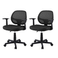 Artiss 2x Mesh Office Chair Computer Gaming Desk Chairs Work Study Mid Back Black OCHAIR-H-FZ14-BKX2